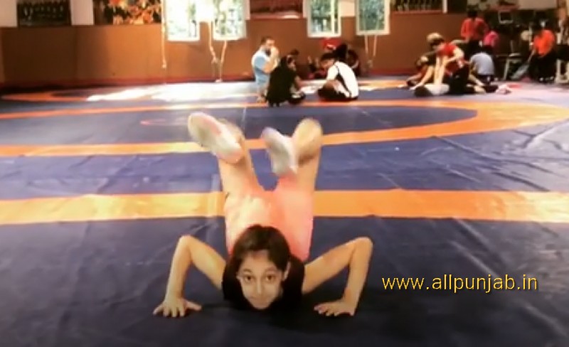 A Girl Doing Gymnastics