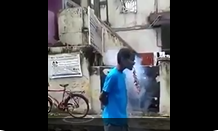 Amazing Fireworks by a Man in Street