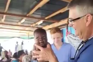 Baby stops crying in seconds when a man hold him 