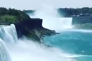 Big waterfall created by Nature - Enjoy beauty of nature - Nice Video