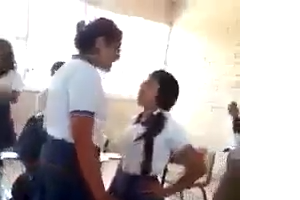 Girls Fighting in Classroom