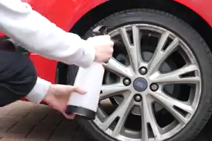 Iron Away Wheel Cleaner in action
