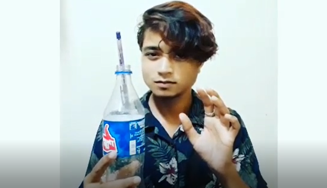Magic- pencil flying in bottle 