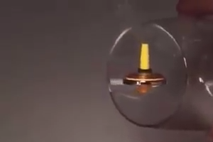 Nice experiment with spinner magnet