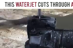Waterjet Cuts anything with its sharpness - Amazing
